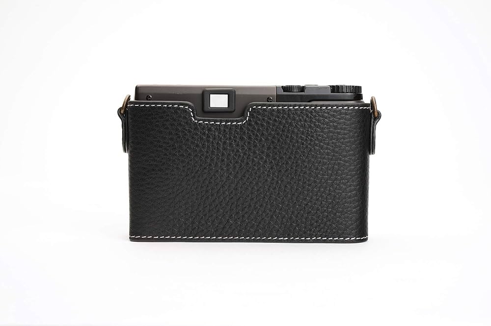 新品 本革 カメラケースとストラップ CONTAX T3用 Amazon.com : Contax T3 Case, BolinUS Handmade Genuine Real